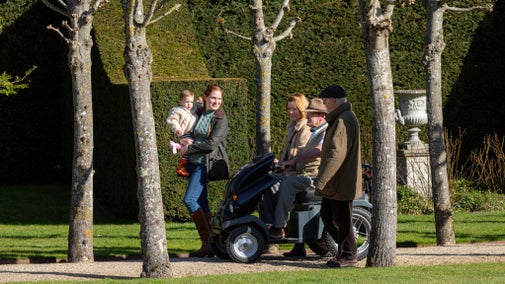 Many areas have gravel paths at Coughton Court
